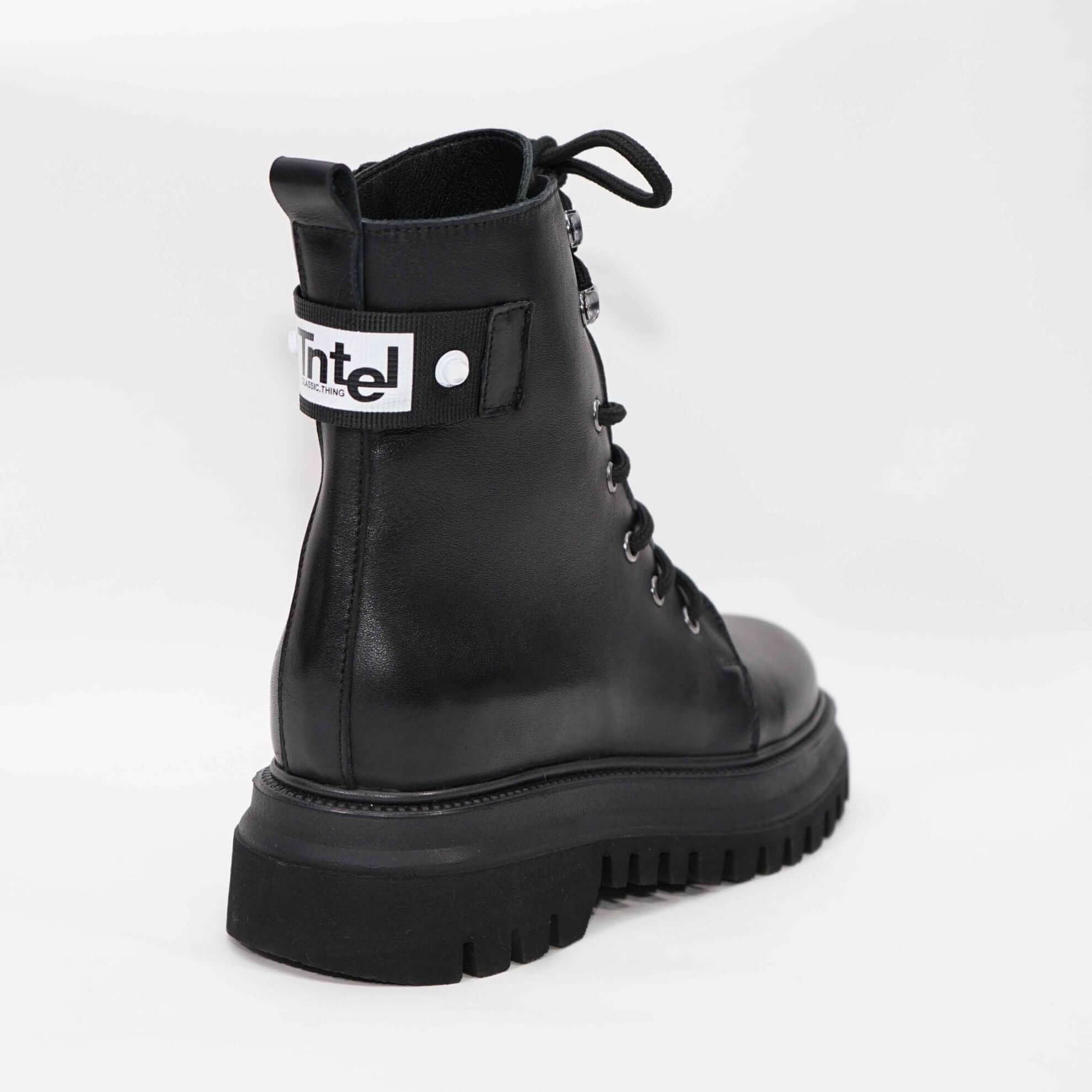 Ghete Dama din Piele Naturala, Culoare negru, Cod 763 | Paul Style