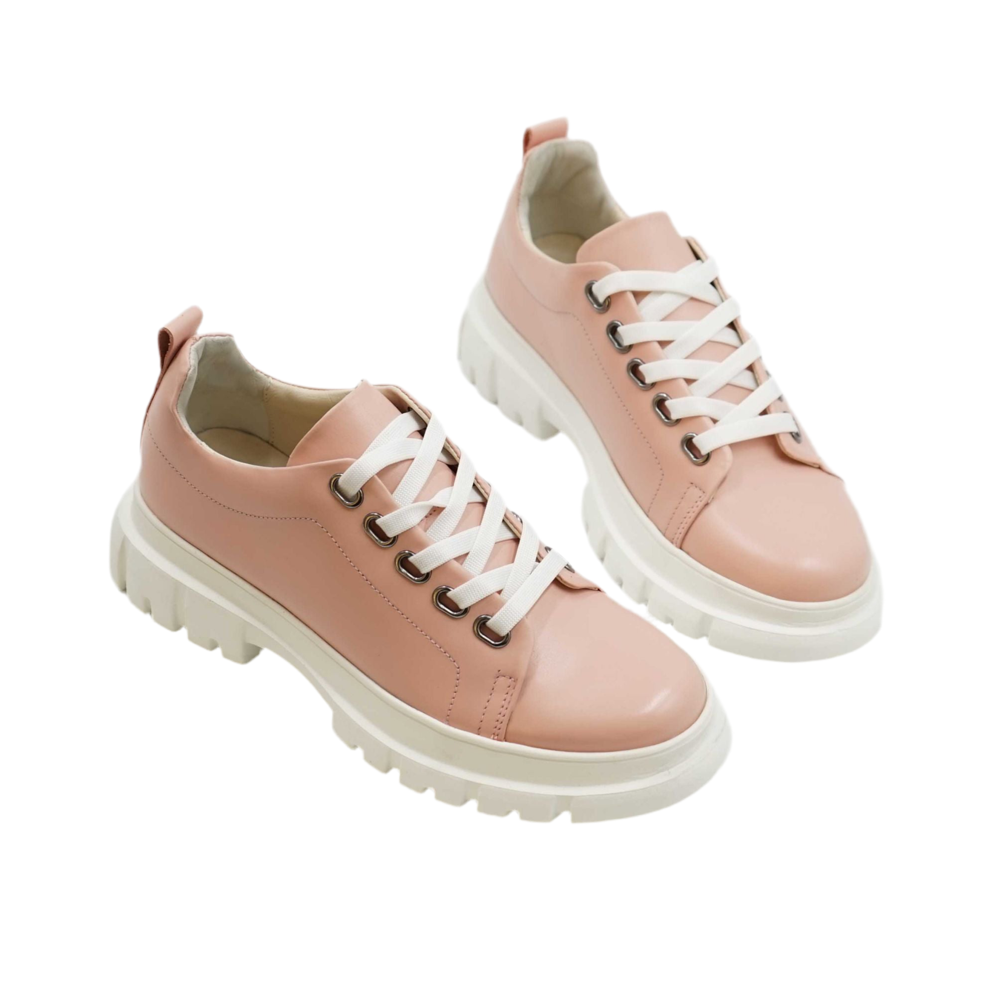 Pantofi dama sport, 133, din piele naturala roz | Paul Style