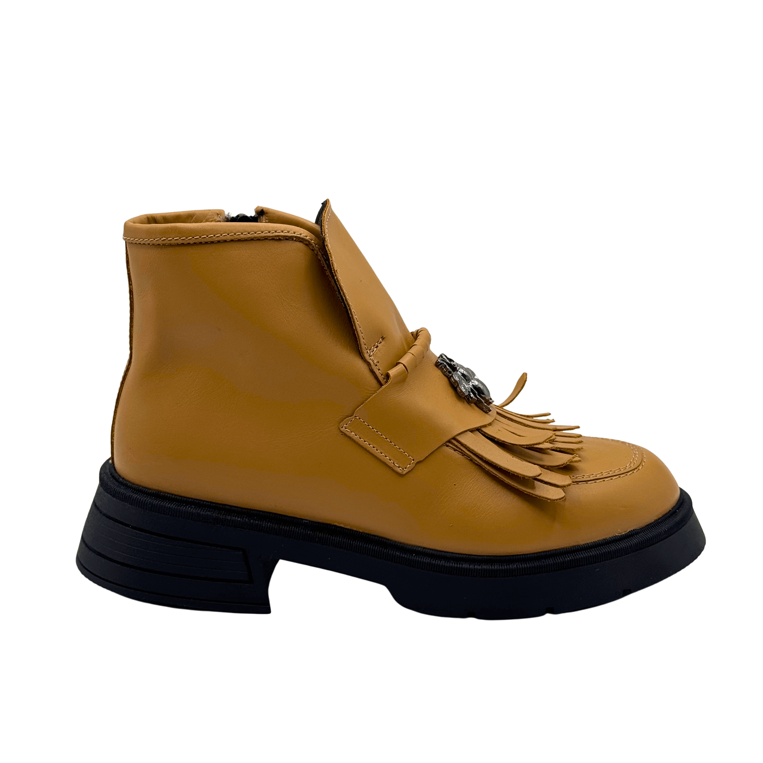 Ghete Dama din Piele Naturala, Culoare maro, Cod 743 | Paul Style