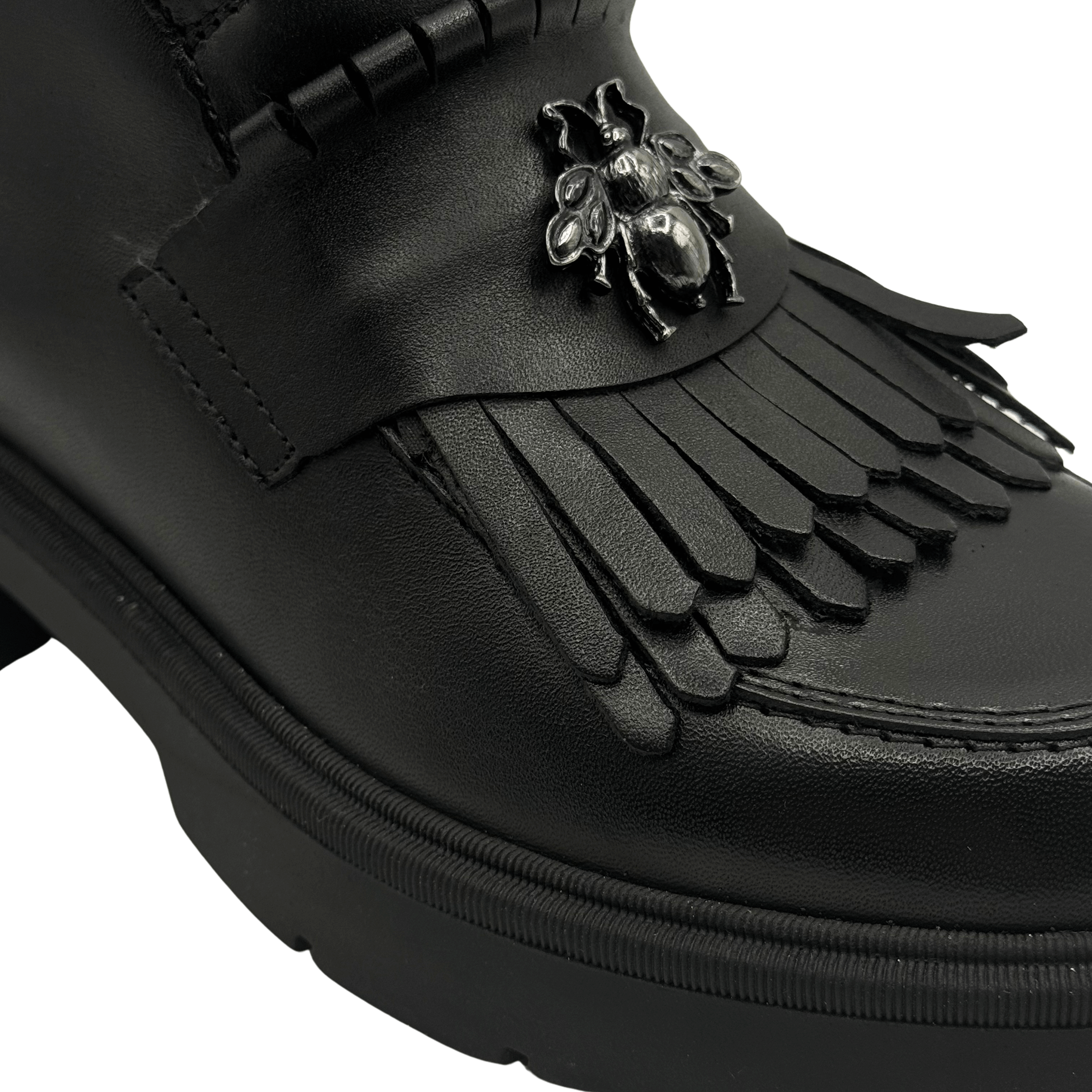 Ghete Dama din Piele Naturala, Culoare negru, Cod 743 | Paul Style