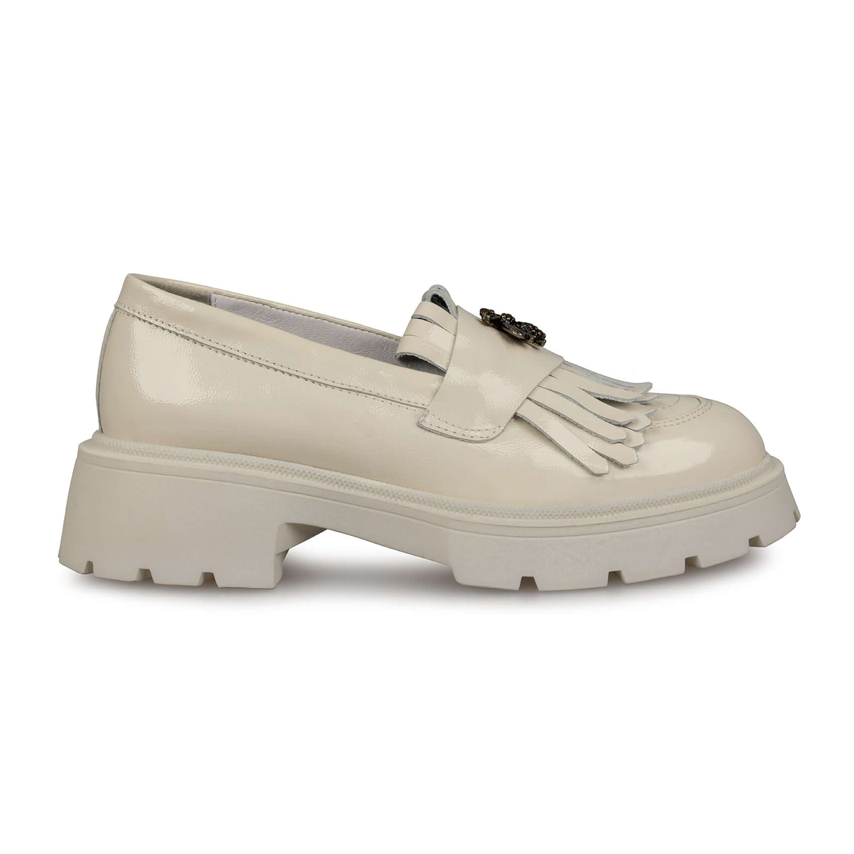 Mocasini dama crem-lac, 131, din piele naturala | Paul Style