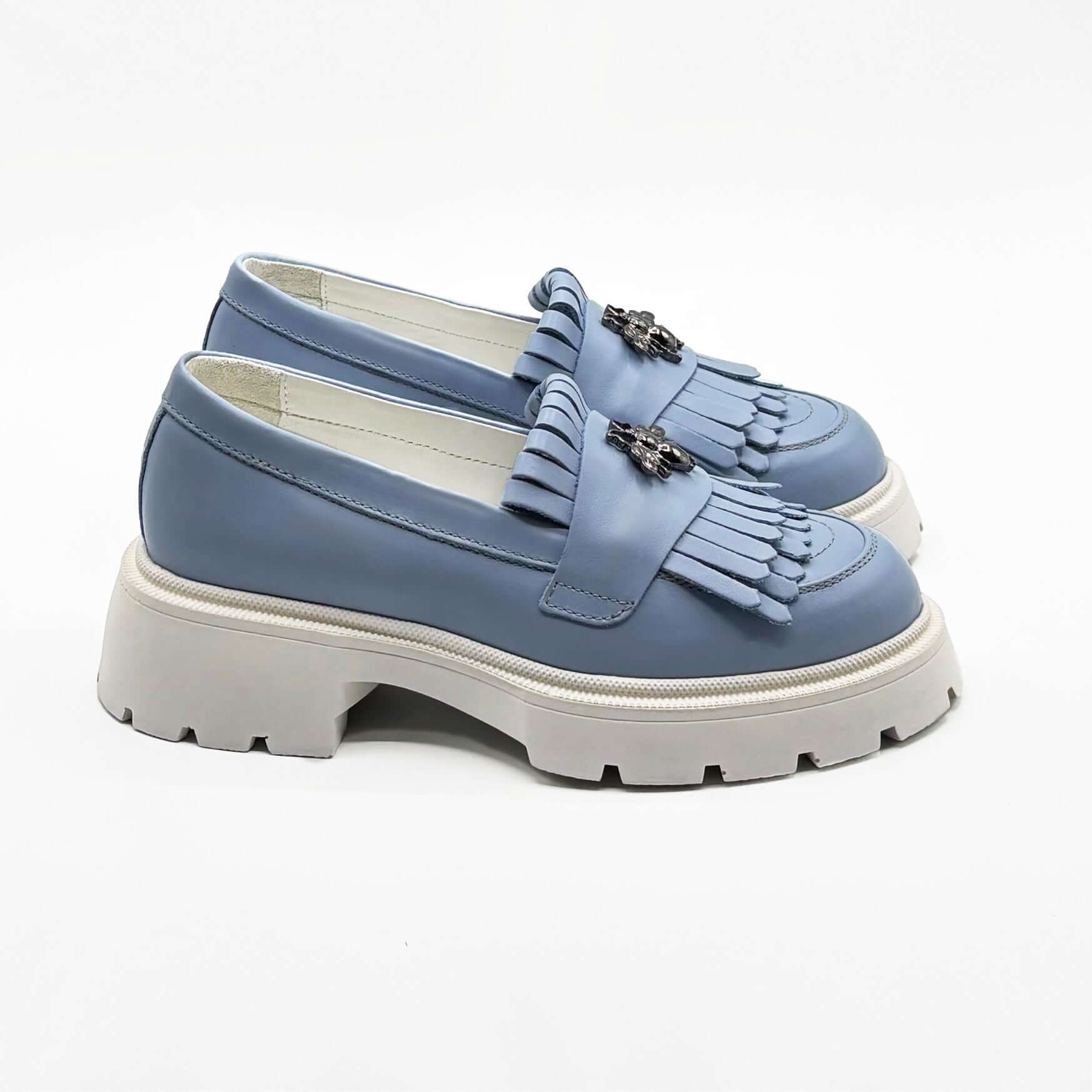 Mocasini dama albastrii, 131, din piele naturala | Paul Style