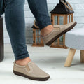 Mocasini bărbați piele naturală 600 bej deschis | Paul Style