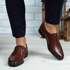 Pantofi eleganti, 300, din piele naturala Negru | Maro | Paul Style