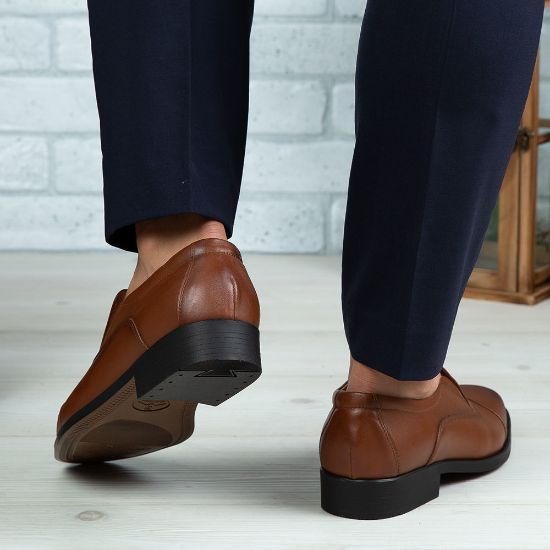 Pantofi eleganți bărbați din piele naturală 301 Negru / Maro | Paul Style
