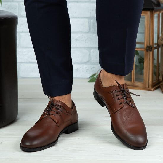 Pantofi eleganți bărbați din piele naturală 366 maro | Paul Style