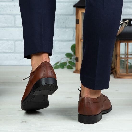 Pantofi eleganți bărbați din piele naturală 366 maro | Paul Style