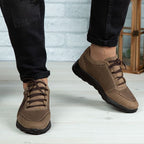 Pantofi sport bărbați piele naturală bej 447 | Paul Style