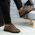 Pantofi sport bărbați piele naturală bej 447 | Paul Style