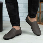 Mocasini bărbați piele naturală 600 gri | Paul Style