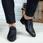 Pantofi eleganți bărbați din piele naturală 391 bleumarin | Paul Style