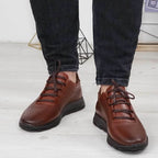 Pantofi sport bărbați piele naturală maro 447 | Paul Style