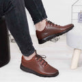 Pantofi sport bărbați piele naturală maro 447 | Paul Style