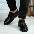 Pantofi casual, 558, din piele naturala negru | Paul Style