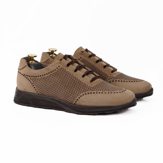 Pantofi sport bărbați piele naturală bej 447 | Paul Style