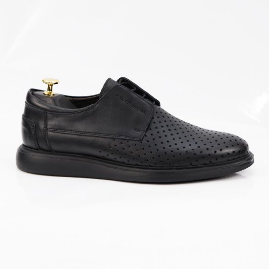 Pantofi casual, 558G, din piele naturala negru | Paul Style