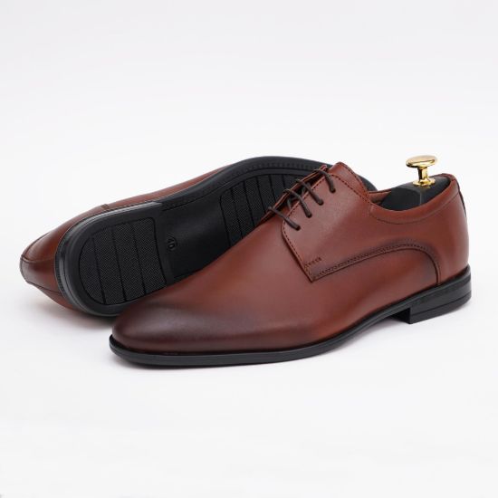 Pantofi eleganți bărbați din piele naturală 390 Negru / Maro | Paul Style