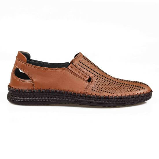 Mocasini bărbați piele naturală 662 maro | Paul Style