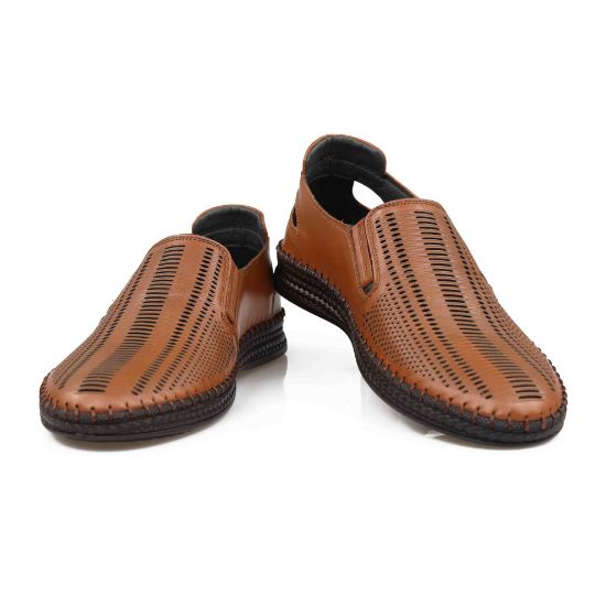 Mocasini bărbați piele naturală 662 maro by PaulStyle