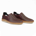 Mocasini bărbați piele naturală 662 visiniu | Paul Style