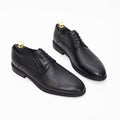 Pantofi eleganți bărbați din piele naturală 372 NEGRU / MARO | Paul Style