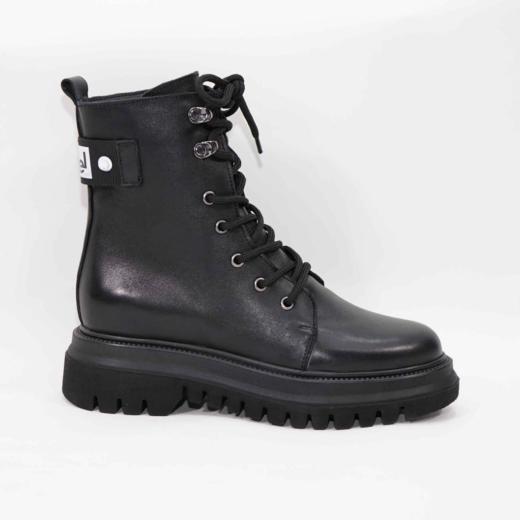 Ghete Dama din Piele Naturala, Culoare negru, Cod 763 | Paul Style