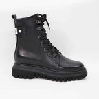 Ghete Dama din Piele Naturala, Culoare negru, Cod 763 | Paul Style
