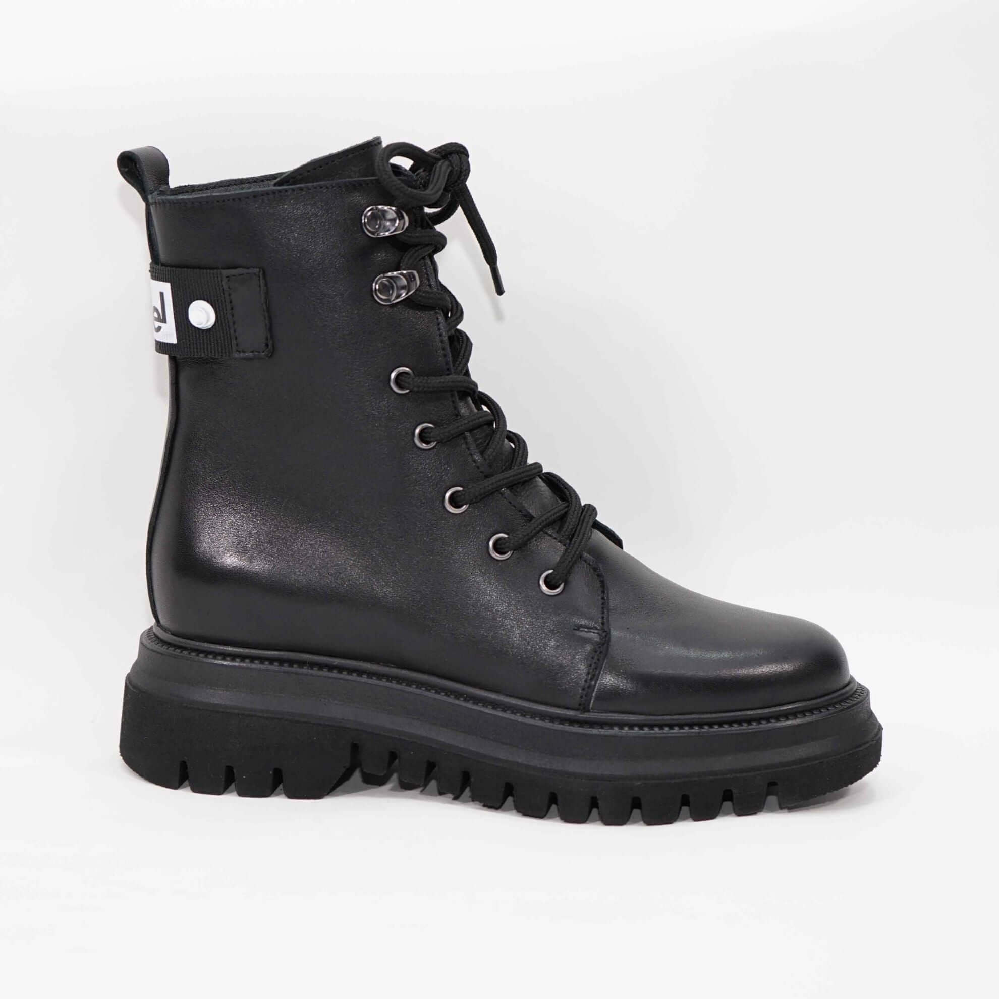 Ghete Dama din Piele Naturala, Culoare negru, Cod 763 | Paul Style