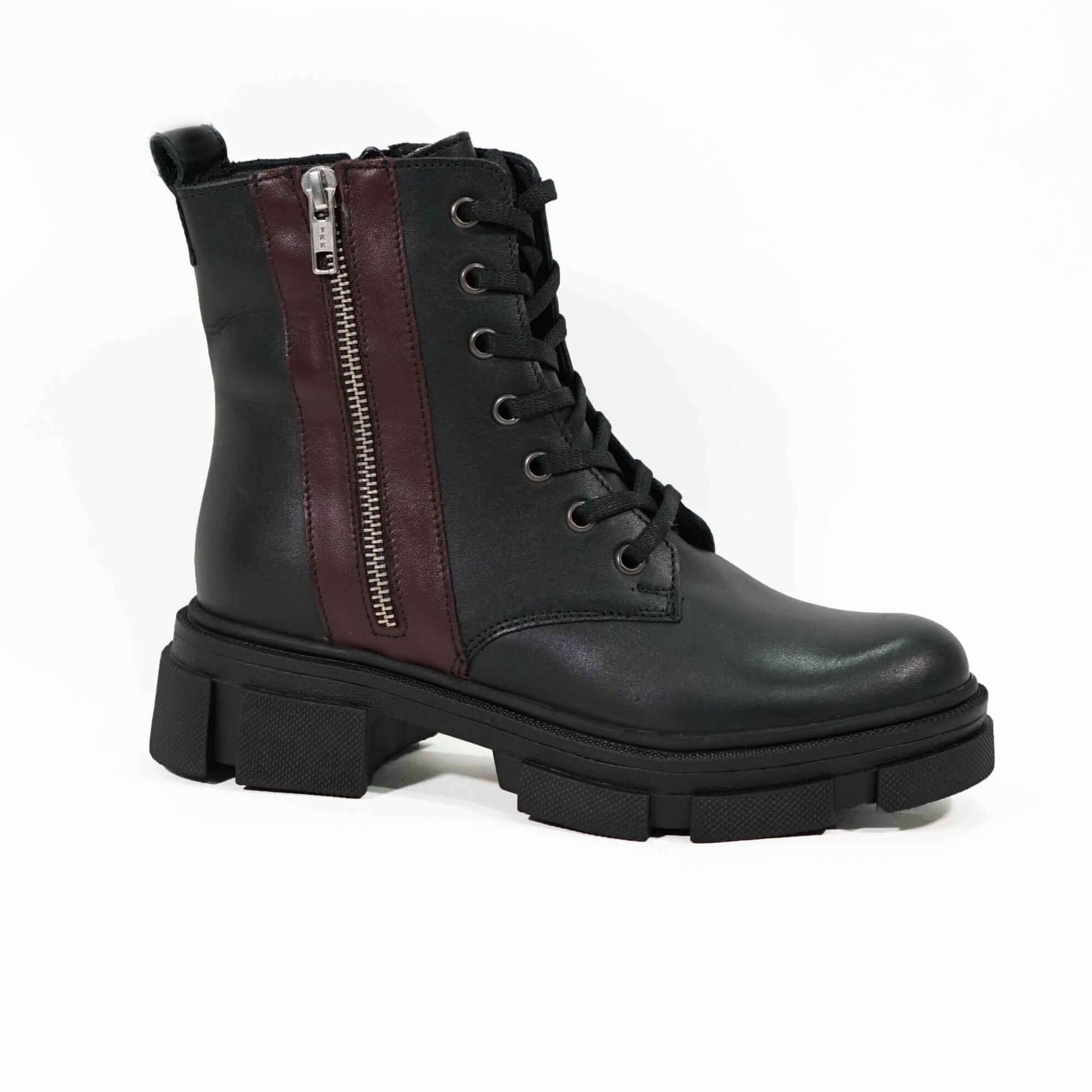Ghete Dama din Piele Naturala, Culoare negru, Cod 796 | Paul Style