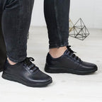 Pantofi sport bărbați piele naturală bleumarin 447 | Paul Style