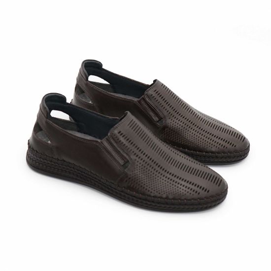 Mocasini bărbați piele naturală 662 negru by PaulStyle