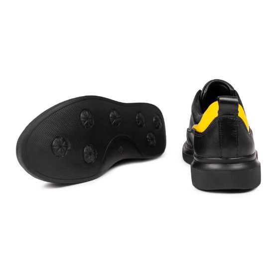 Pantofi sport de bărbați din piele naturală 463 negru | Paul Style