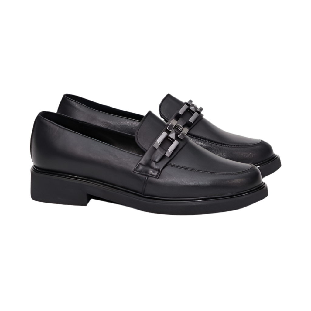 Mocasini damă din piele naturală negri 149 | Paul Style