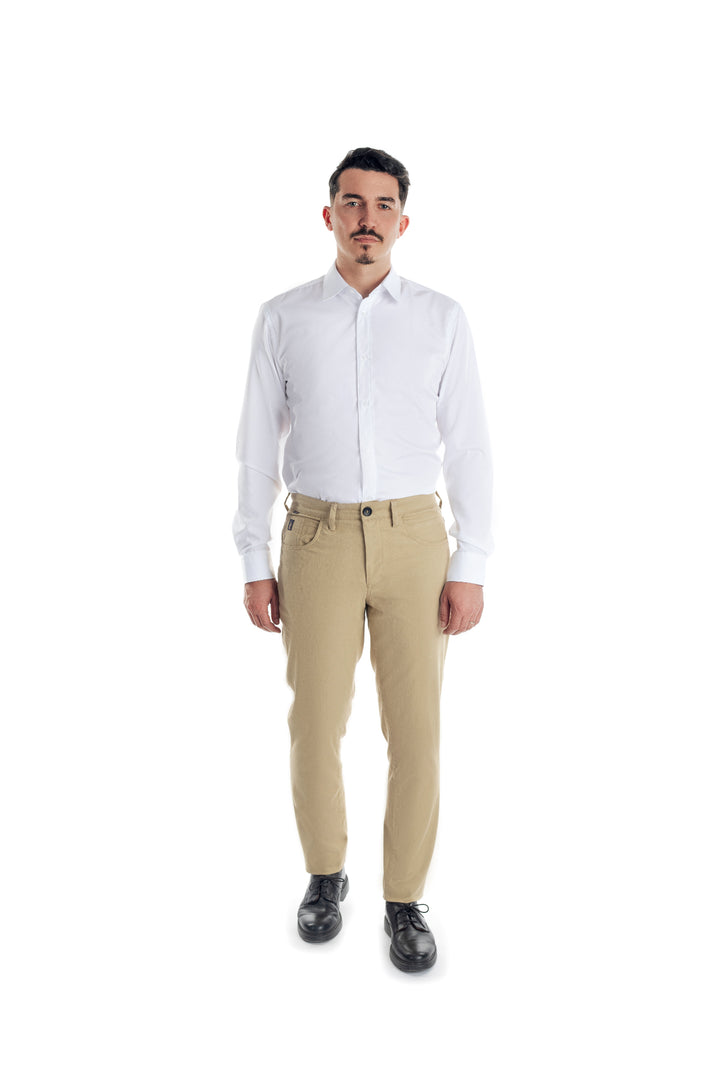 Pantaloni blugi crem - cod 7