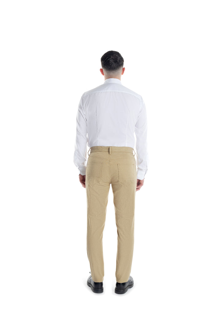 Pantaloni blugi crem - cod 7