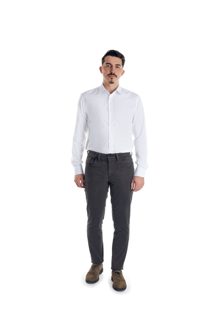 Pantaloni blugi maro - cod 4