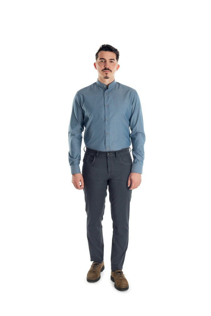 Pantaloni blugi gri inchis - cod 11
