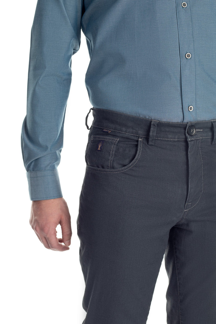 Pantaloni blugi gri inchis - cod 11