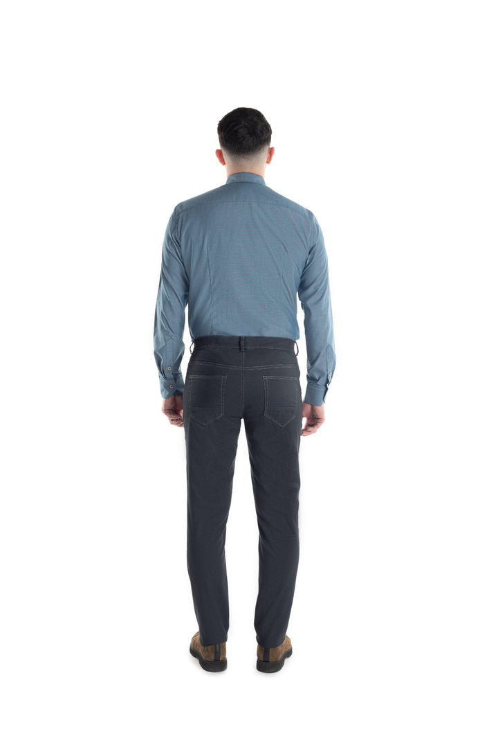 Pantaloni blugi gri inchis - cod 11