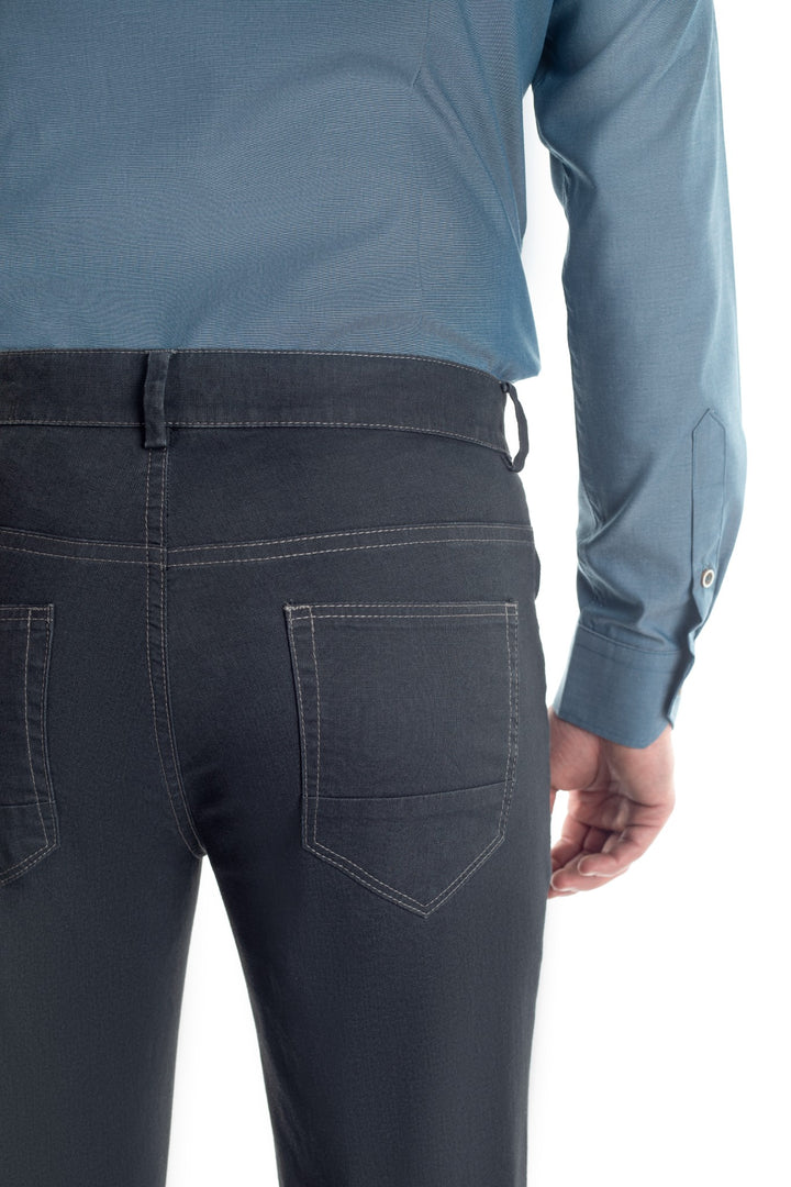 Pantaloni blugi gri inchis - cod 11