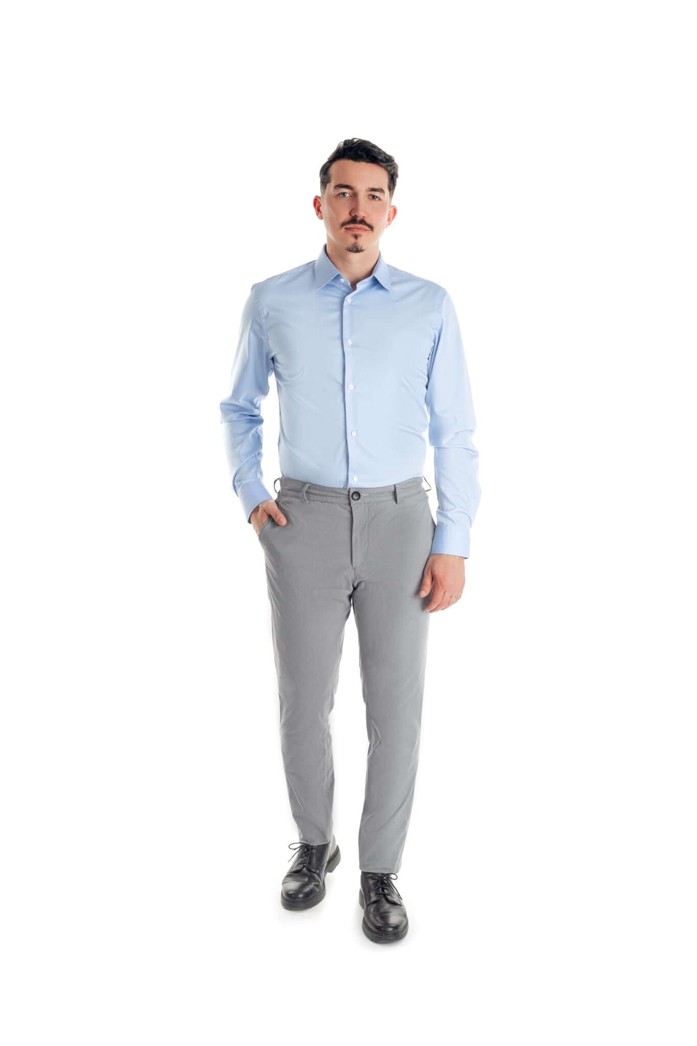 Pantaloni chinos gri deschis - cod 8 | Ursachi