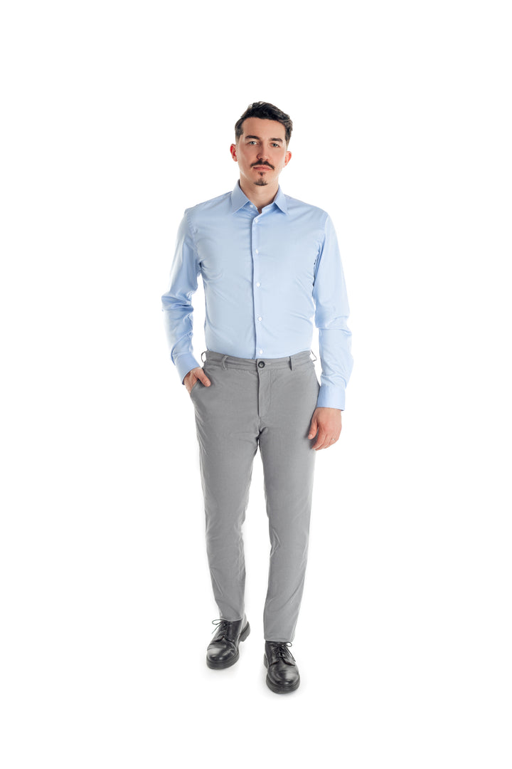 Pantaloni chinos gri deschis - cod 8