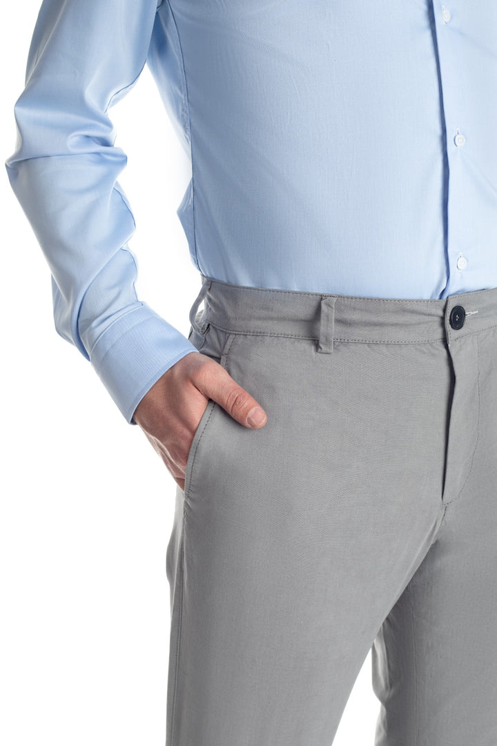 Pantaloni chinos gri deschis - cod 8