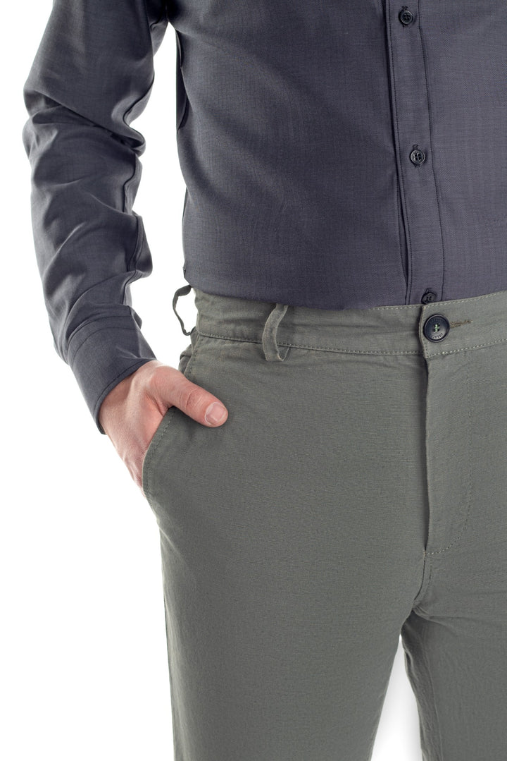 Pantaloni chinos gri deschis - cod 13