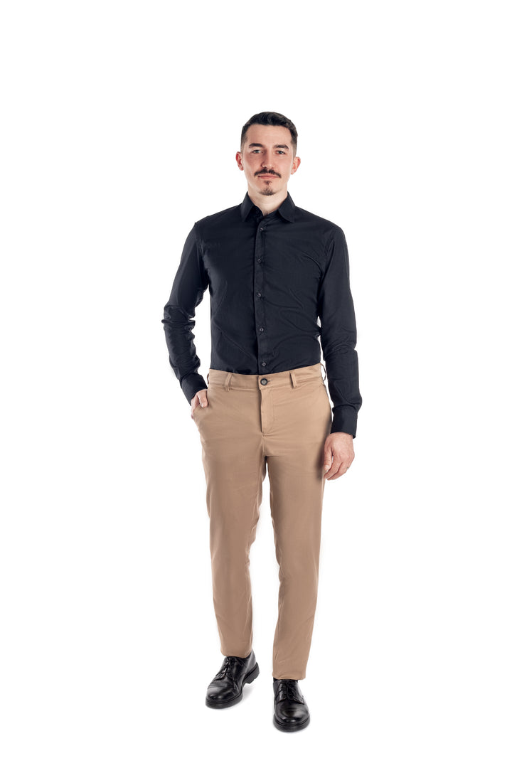 Pantaloni chinos crem deschis - cod 17