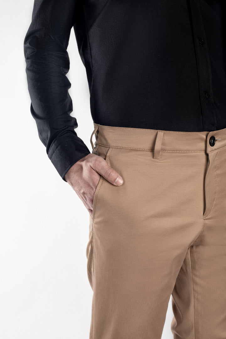 Pantaloni chinos crem deschis - cod 17
