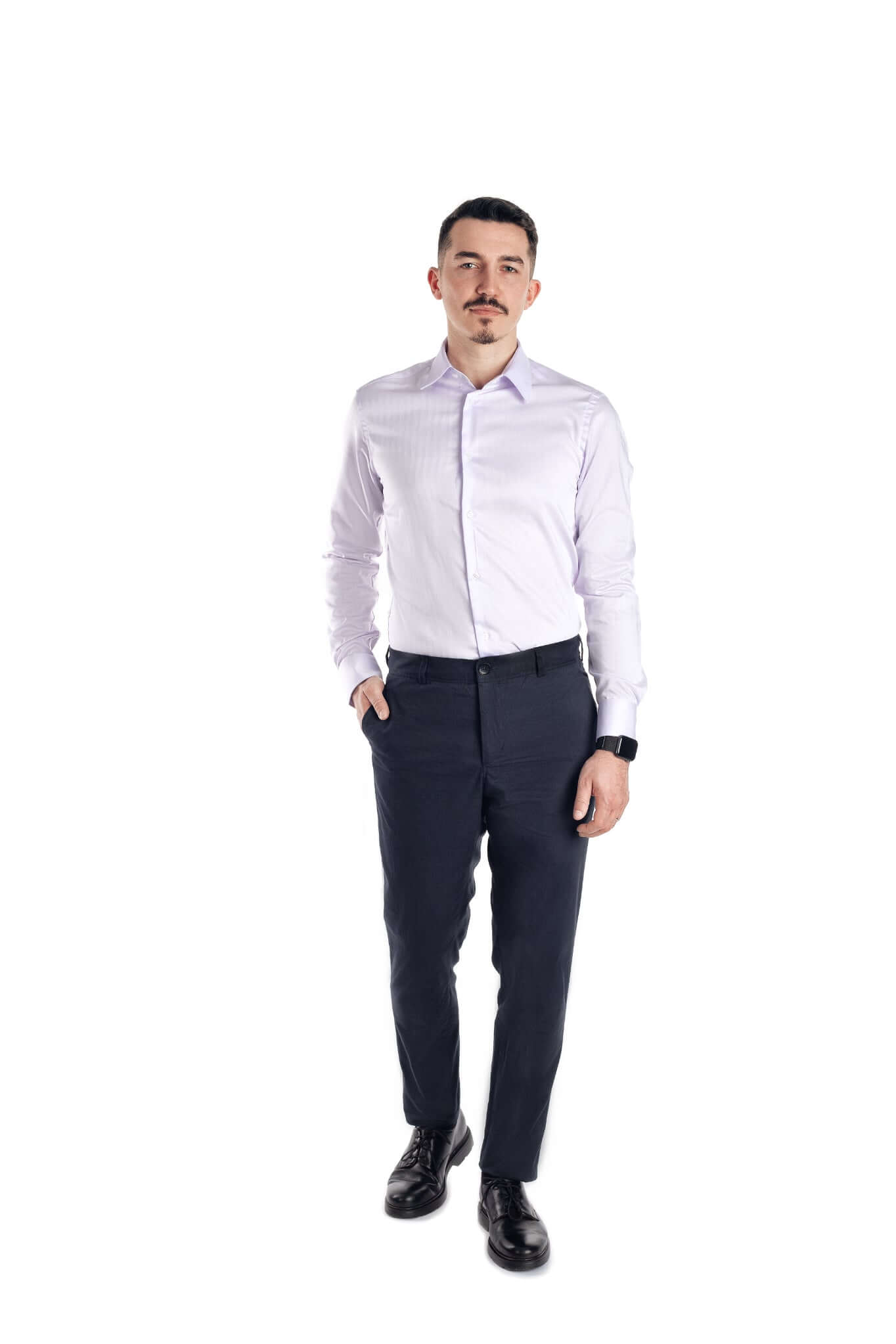 Pantaloni chinos bleumarin cu dungi - cod 18 | Ursachi
