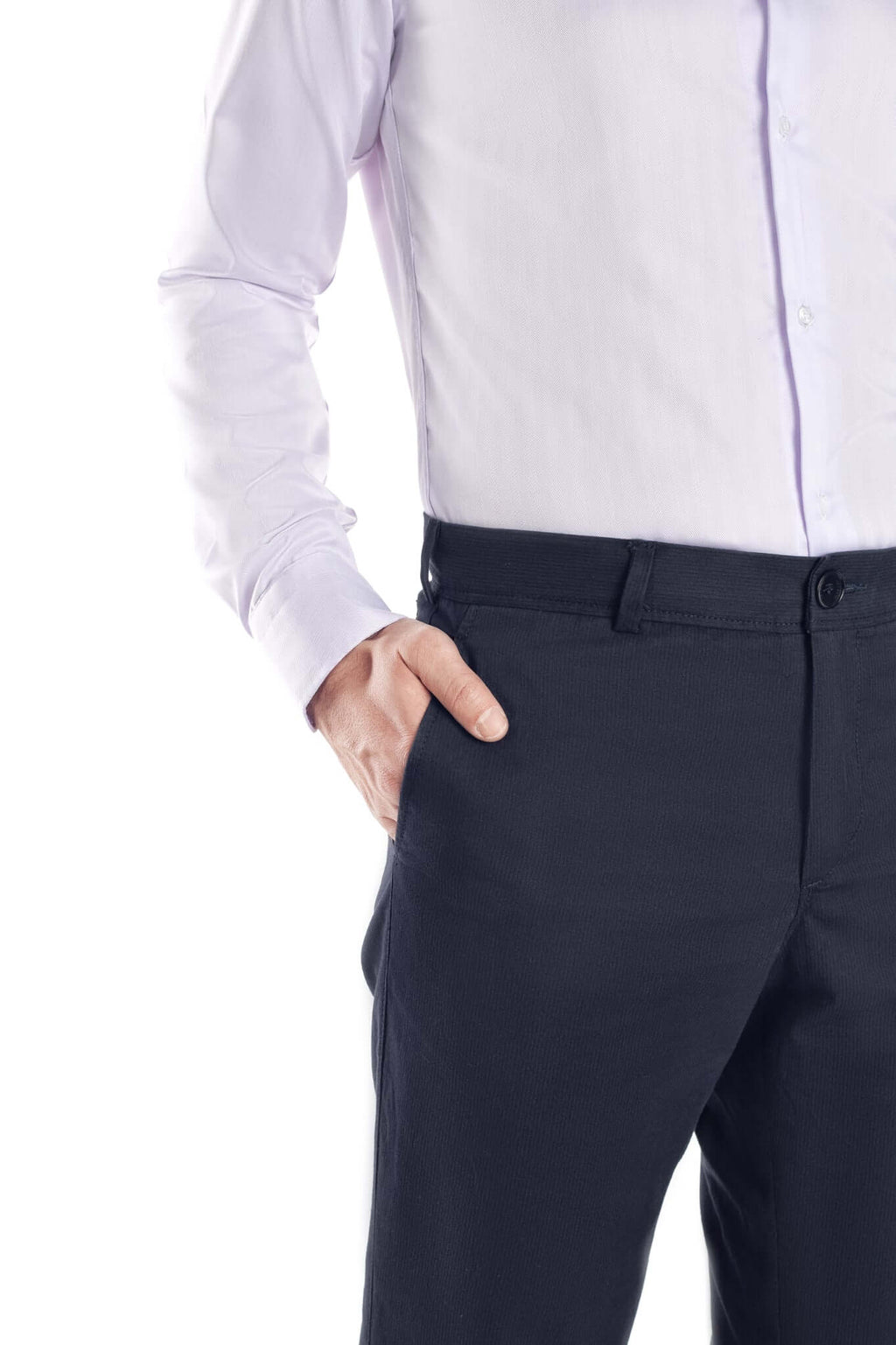 Pantaloni chinos bleumarin cu dungi - cod 18 | Ursachi