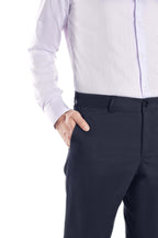 Pantaloni chinos bleumarin cu dungi - cod 18 | Ursachi