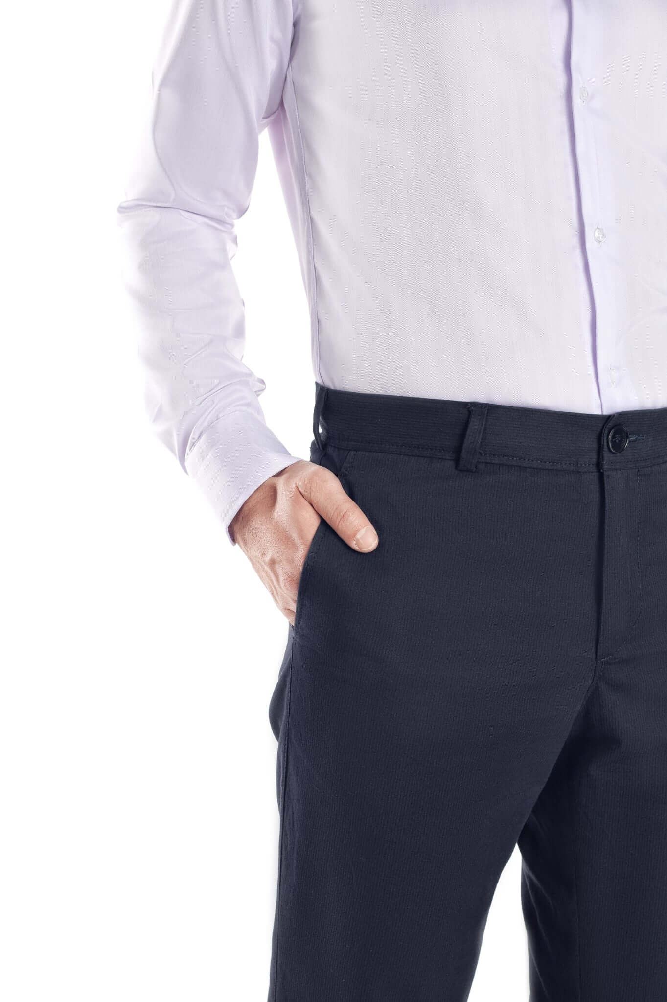 Pantaloni chinos bleumarin cu dungi - cod 18 | Ursachi